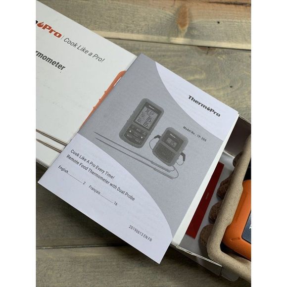 THERM Pro Remote Food Thermometer with dual probes model TP-20S Meat Temperature - Picture 5 of 6